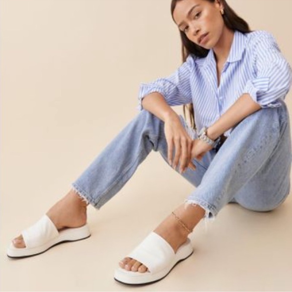 REFORMATION - Rue Platform Sandal Sz 8.5